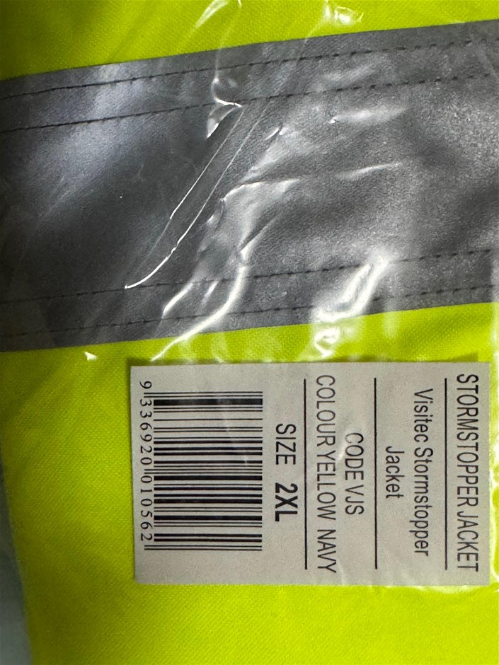 VISITEC Stormstopper Hi Vis Work Jacket Yellow/Navy Size 2XL