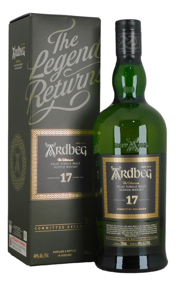 Ardbeg Committee Exclusive 17 Yrs Single Malt Scotch Whiskey (1x 700mL).