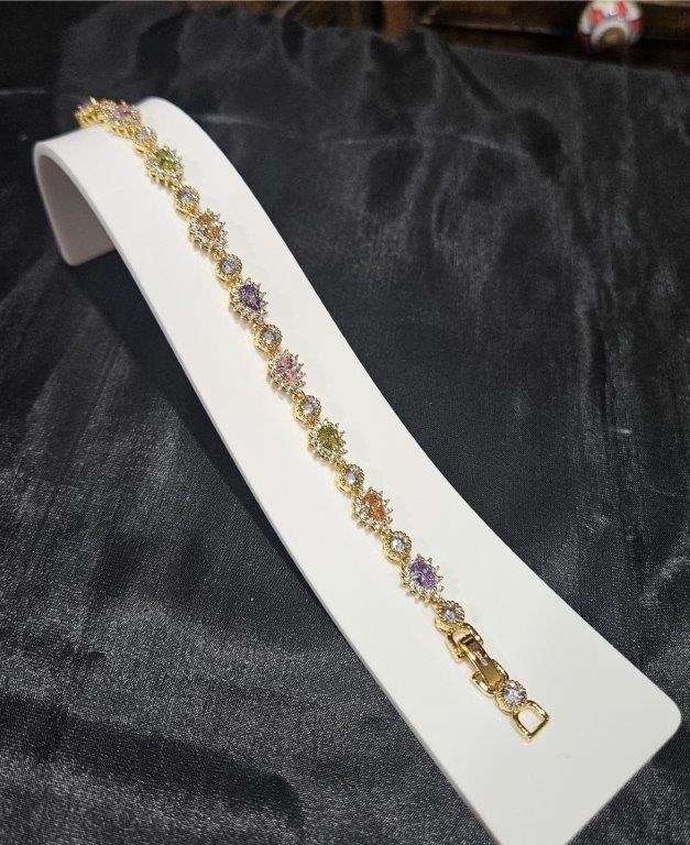 22KGF/Italy Stamped Yellow Gold Filled Bracelet -17cm (+3cm extra lock)