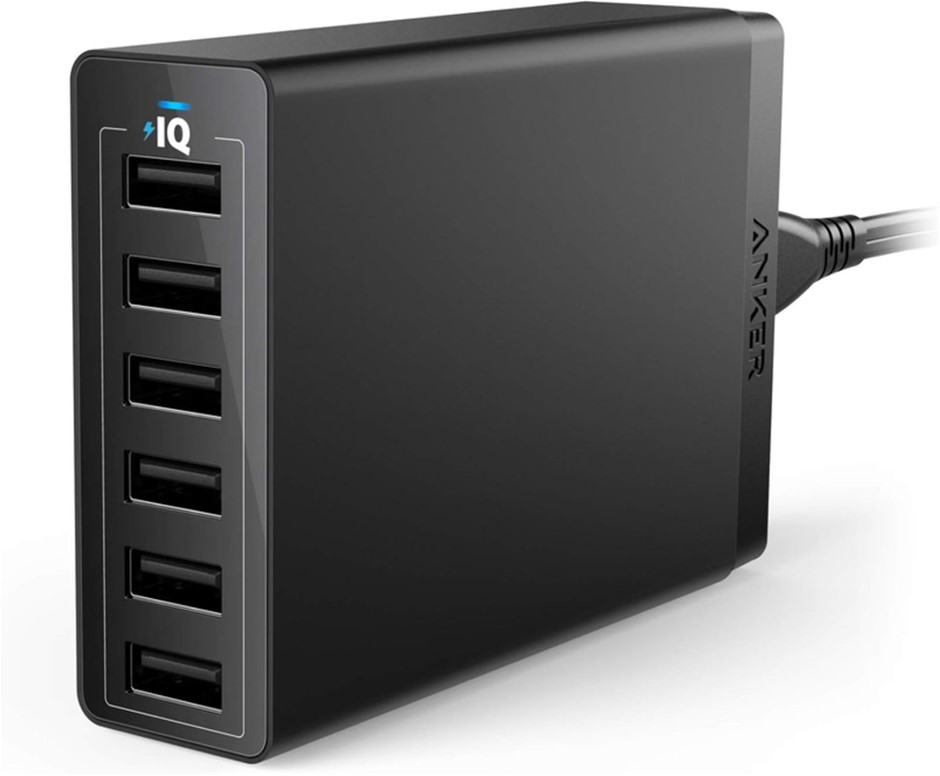ANKER PowerPort 60W 6-Port USB Wall Charger A2123T11 Buyers Note - Discoun