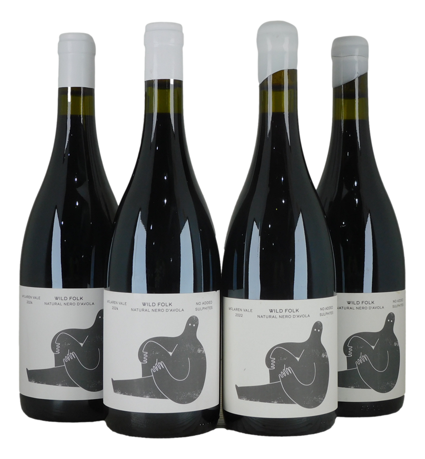 Mixed Wild Folk Natural Nero D'Avola (4x 750mL), McLaren Vale.