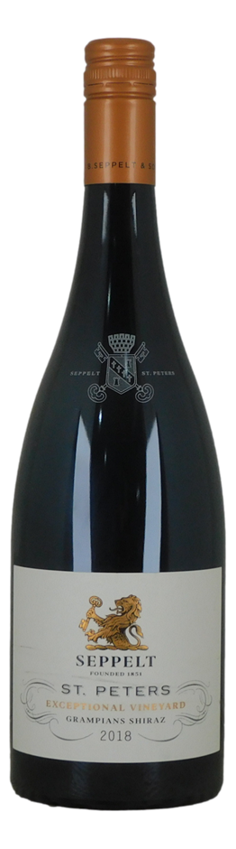 Seppelt St Peters Shiraz 2018 (1x 750mL), Grampians.