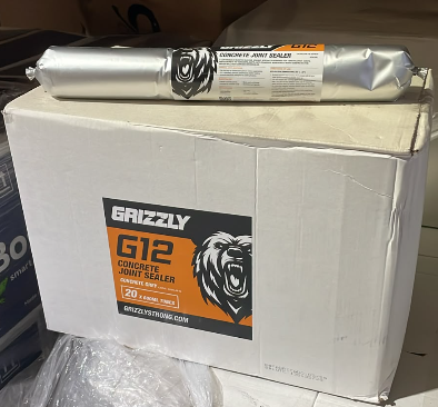 (20 Pack) Grizzly G12 Concrete Joint Sealer – Concrete Grey 600ml Sausage