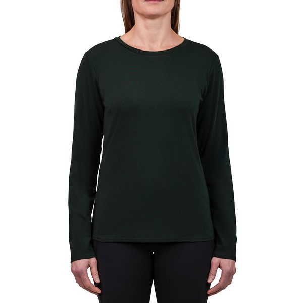 2 x SEG'MENTS Women's Supima Long Sleeves, Size XS, 92% Supima Cotton, Gree