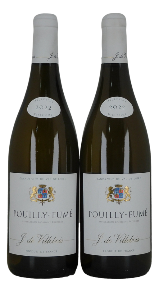 J De Villebois Pouilly Fume 2022 (2x 750mL), France.
