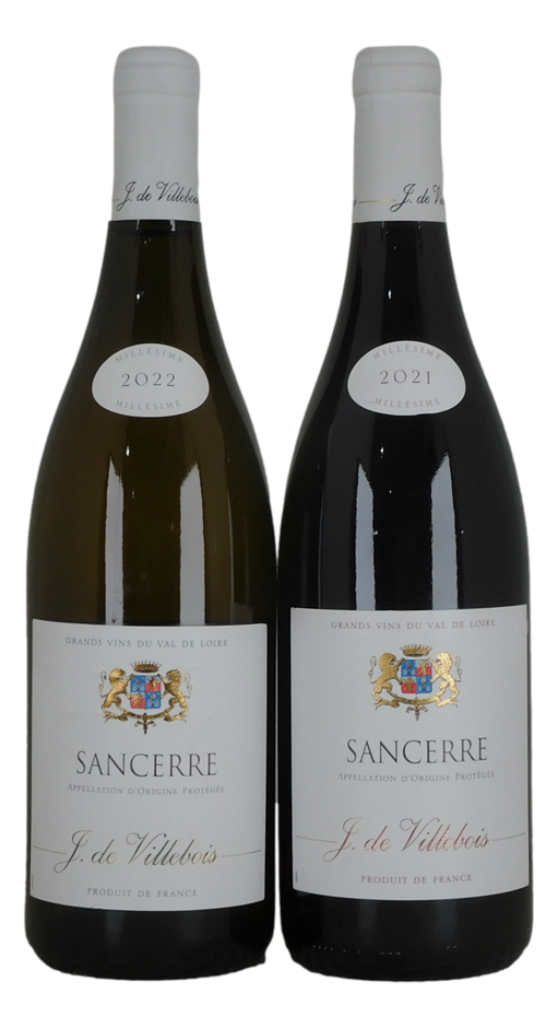Mixed J De Villebois Sancerre Wine Pack (2x 750mL), France.