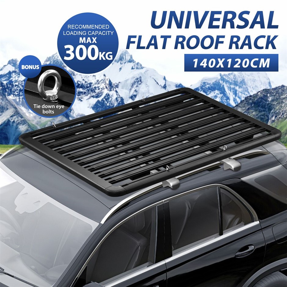 Universal Heavy Duty Aluminium Car Roof Rack Cargo Platform 140x120cm 300kg