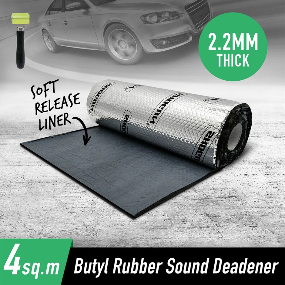 Silver Butyl Car Sound Deadening Mat 2.2mm 50x800cm 4sqm