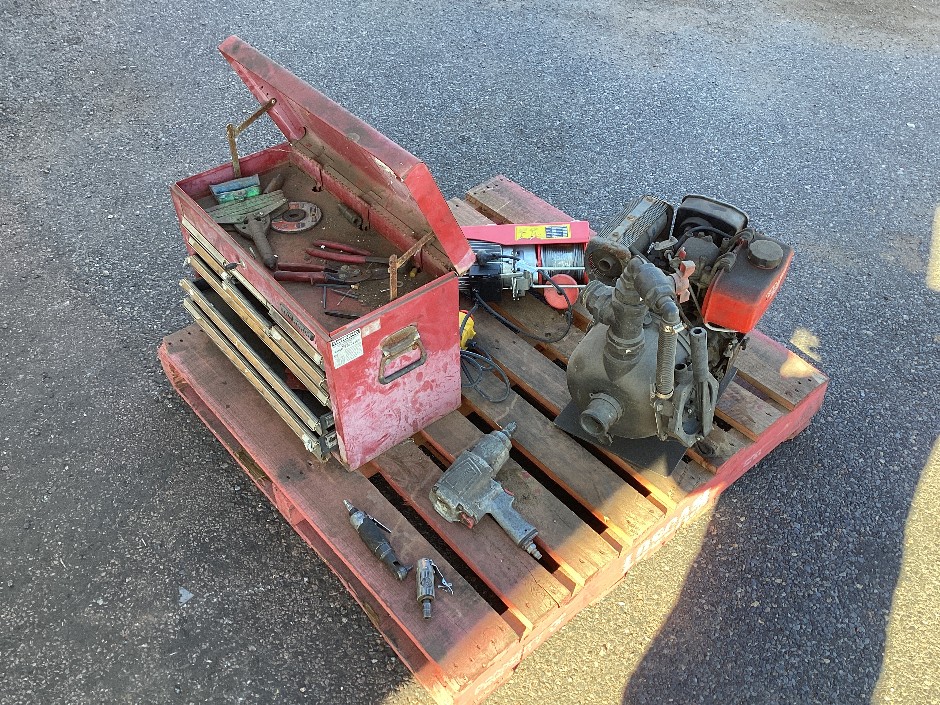 Toolbox,Small Winch and Yanmar Diesel Pump