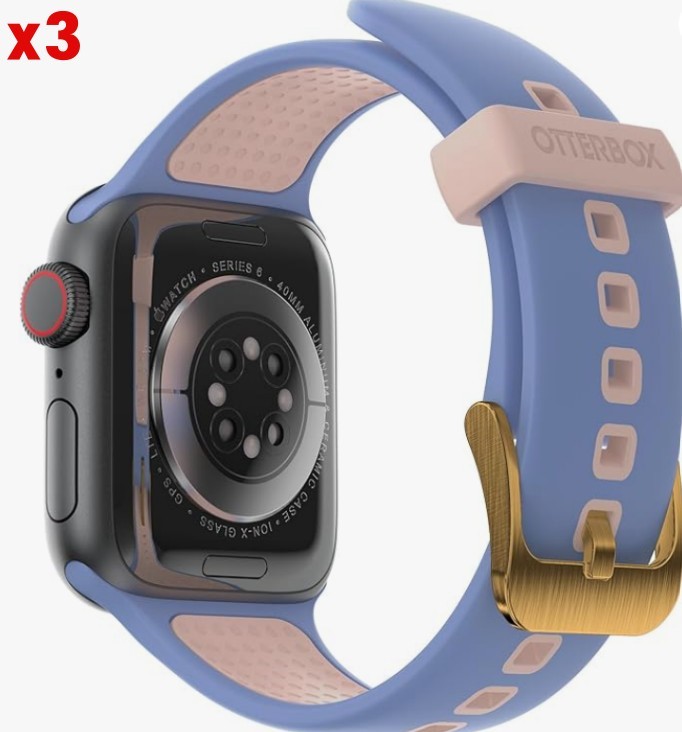 3x OtterBox All Day Watch Band for Apple Watch 40/41/42mm, Replacement Dura