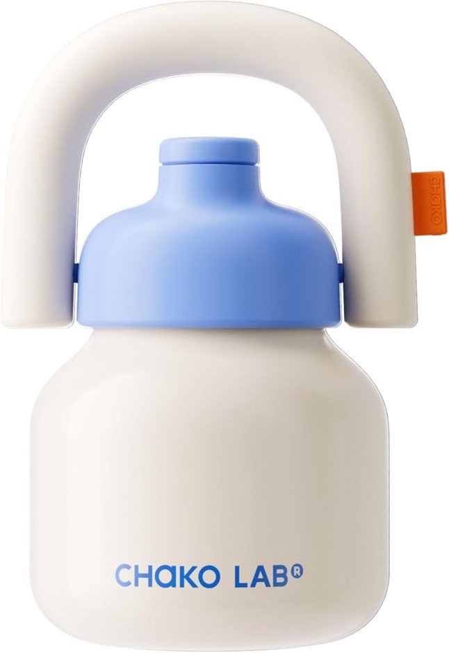 CHAKO LAB Water Bottle with Straw and Carry Handle | Vacuum Insulated Stain