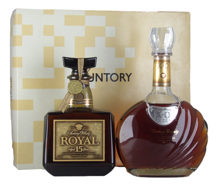 Suntory Whisky Royal Whisky 15 (1x 750mL) and XO brandy gift box (1x 700mL)
