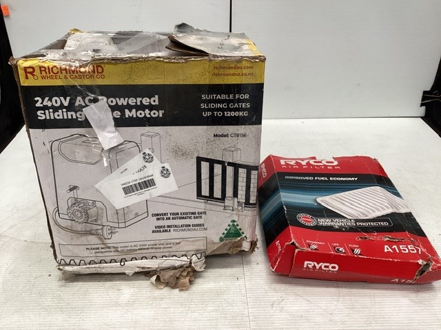 Sliding Gate Motor And Ryco Air Filter