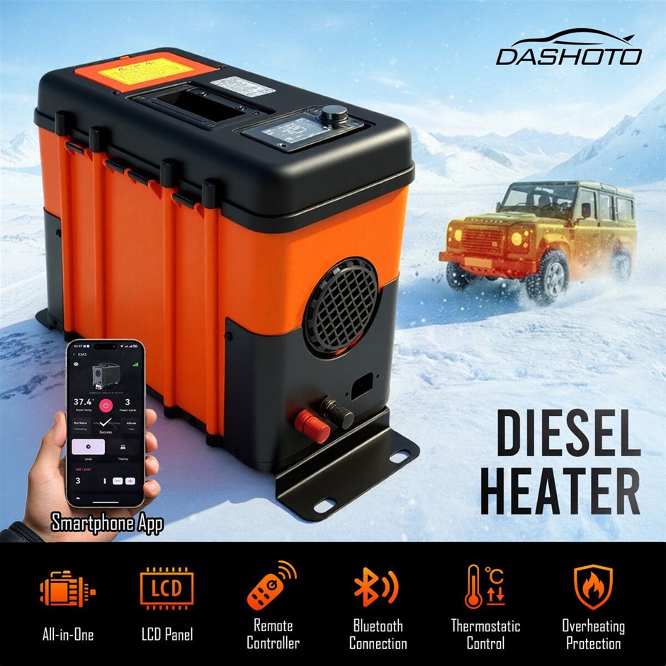 12V 5KW Bluetooth App All-in-One Diesel Air Parking Heater LCD Remote