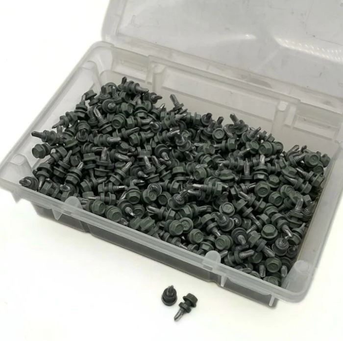 Otter Steel Pale Eucalypt, Roofing & Cladding Metal Screws 10gx16mm A461