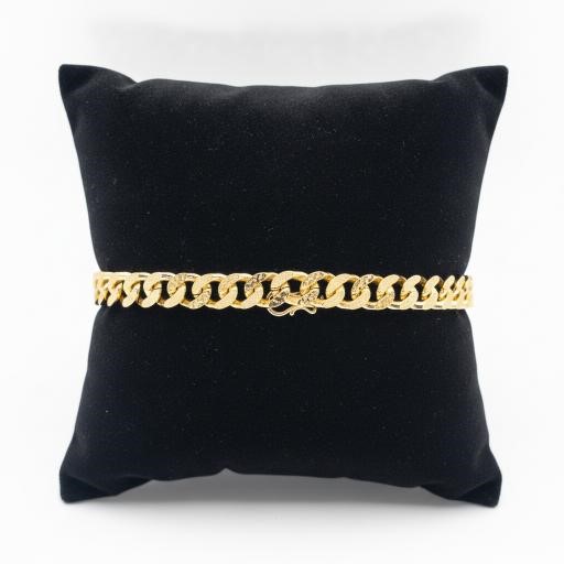 18KGF/ITALY yellow Gold Filled bracelet(stamped 18KGF/ITALY)-Bonus Gift