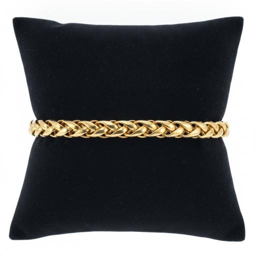 18K Yellow Gold Filled Bracelet (stamped 18K)-22cm-Bonus Gift