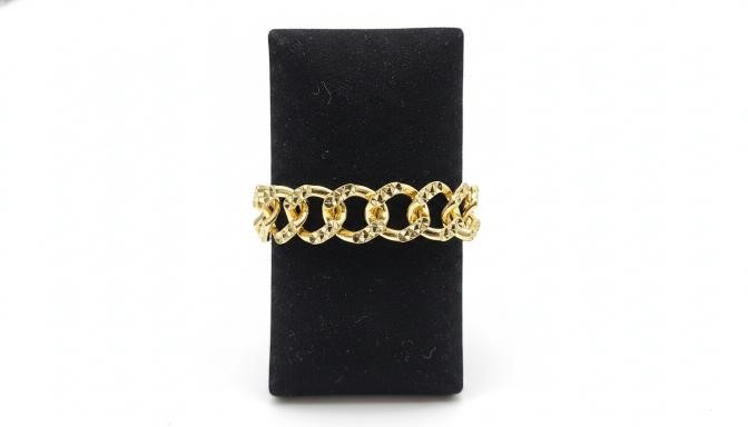 22K/Italy Yellow Gold Filled Bracelet(stamped 22K/Italy) Bonus Gift