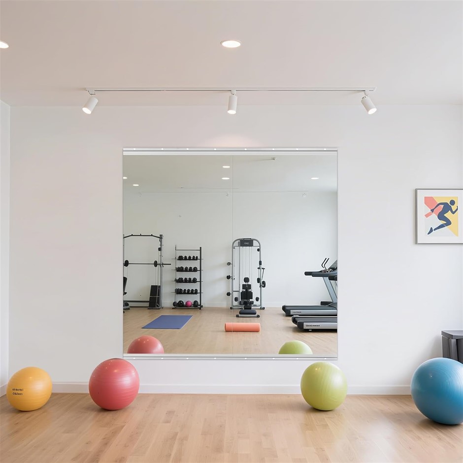 CUCZUUS 122x61cm 2pcs Workout Mirror Gym