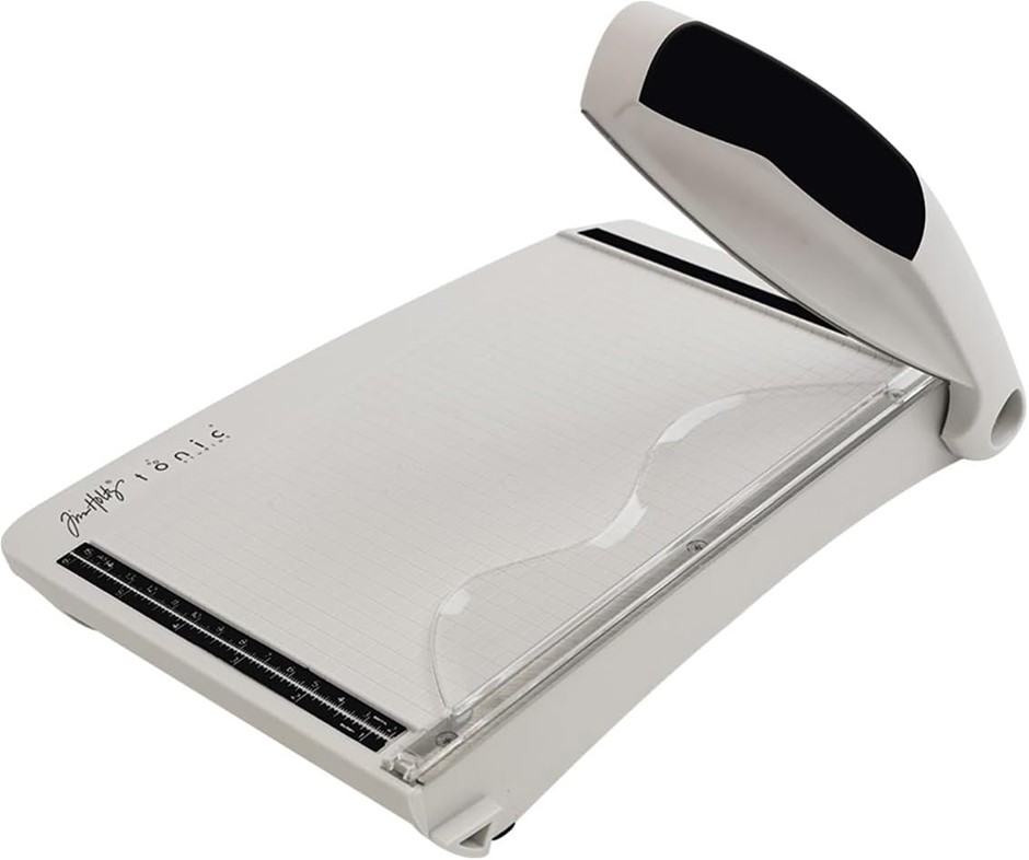 TONIC Guillotine Comfort Paper Trimmer 8.5-inch by Tim Holtz Grey/Red, Acry