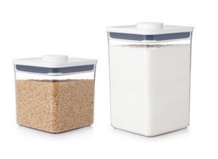 OXO GOOD GRIPS 1 x Big Square Container (2.6L) & Big Square Storage Contain
