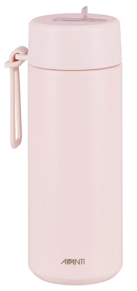 AVANTI Hydroultra Vacuum Water Bottle with Strap (Blush Pink), 750mL.