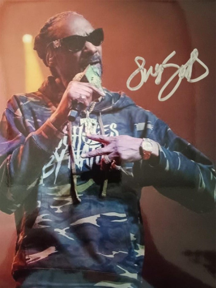 SNOOP DOGG CONCERT SIGNED PHOTO