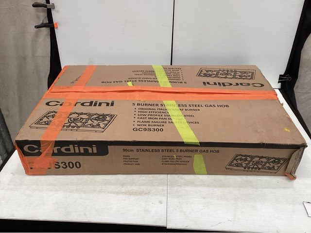 Cardini 5 Burner Stainless Steel Gas Hob