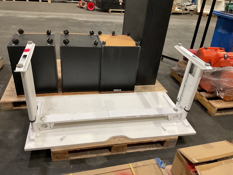 Height Adjustable Steel Frame Desk