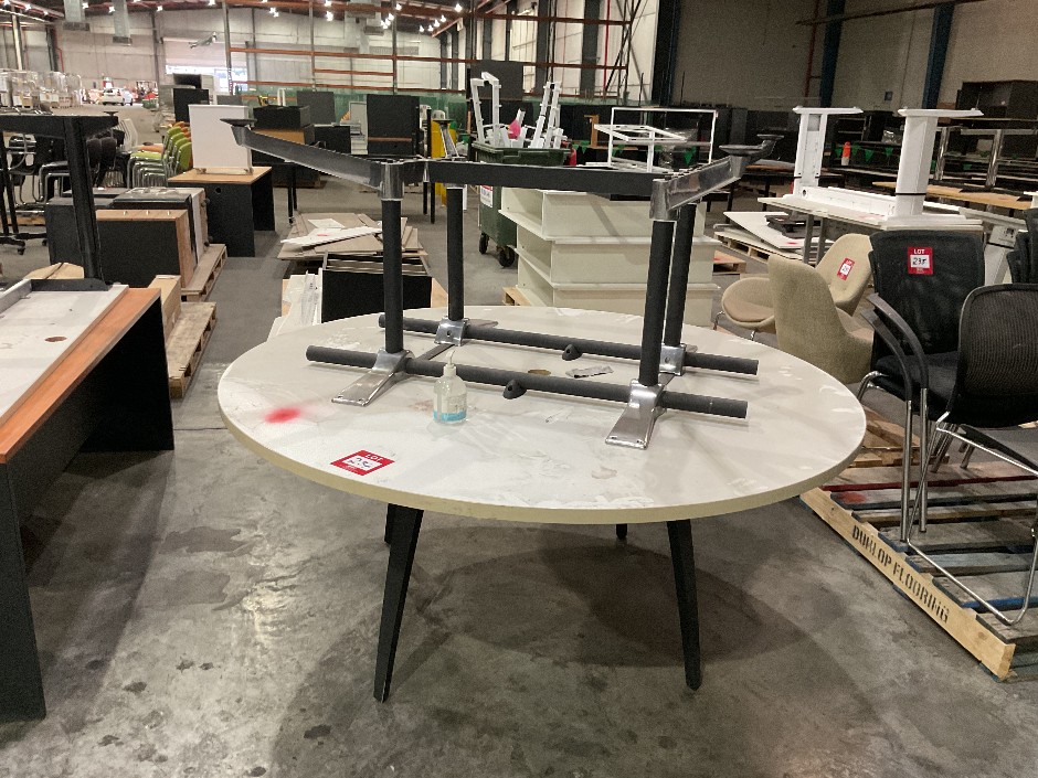 <p>Pair of Round Tables</p>