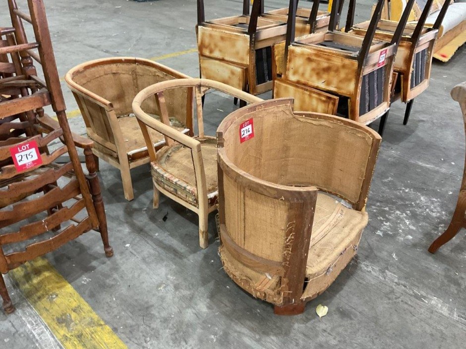 <p>Single Curved Sofa Frame x3</p>