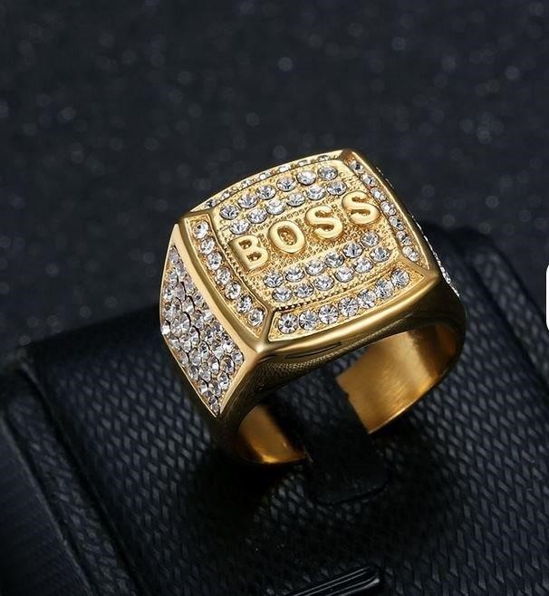 Italy 925 Silver Hip Hop Men's Ring (Stamps)-10 US