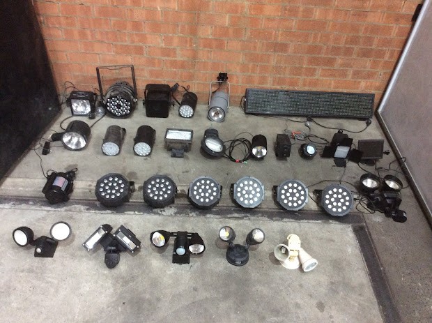 Mix Brand and Model Stage Lighting Fixtures
