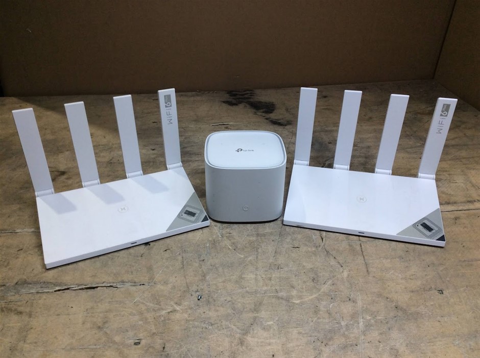 Huawei WS7200 AX3000 Wi-Fi 6 Router+TP-Link HX510 AX3000 Router (Lot of 3)
