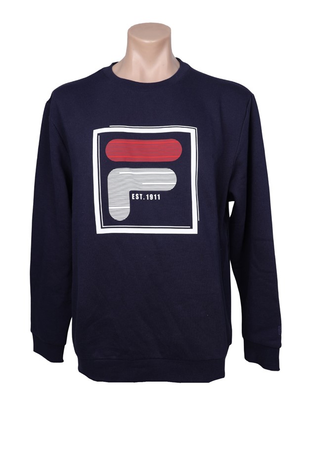 FILA Ridge Crew, Size M, 60% Cotton, New Navy (777), 163260. Buyers Note -