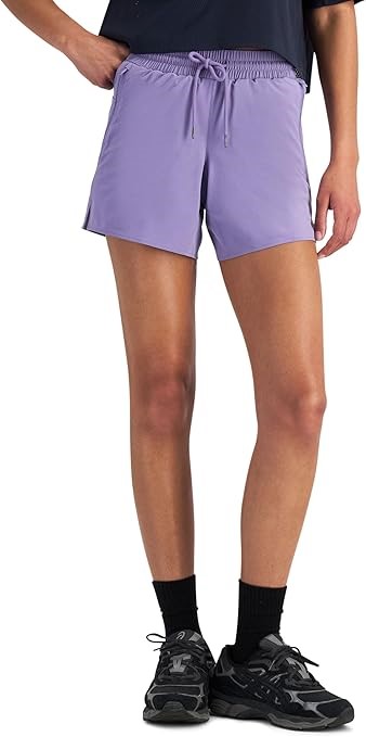 CHAMPION Women's C-Fit Woven Training Short, Size S, Violet Smoke, CQQJN.