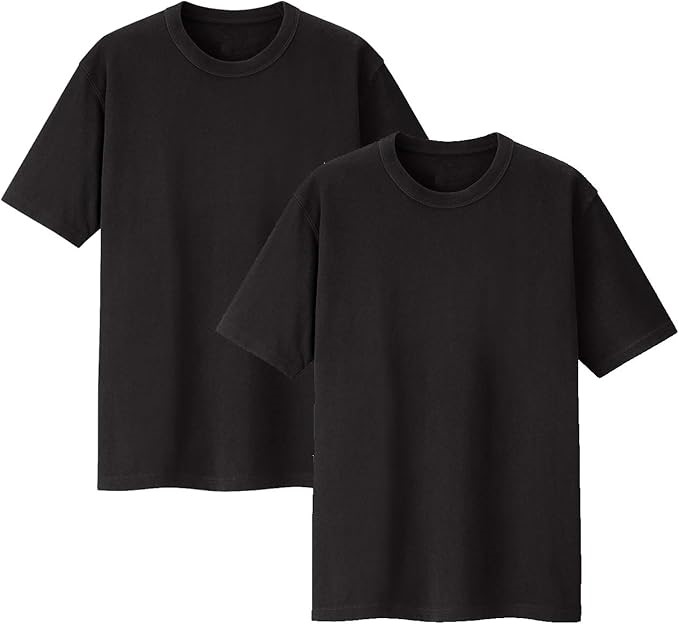 2 x BONDS Men's Original Raglan Tee,Size 16/Medium, Black. Buyers Note - D