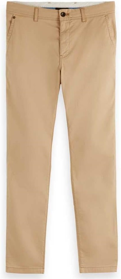 SCOTCH & SODA Men's Mott Super Slim-fit Chino Pants, 30W x 32L, Sand, 16561