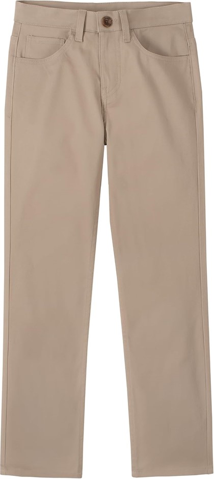 NAUTICA Boy's Flat Front Chino Khaki Pant, Size 18H, Khaki, NUFDC018. Buye