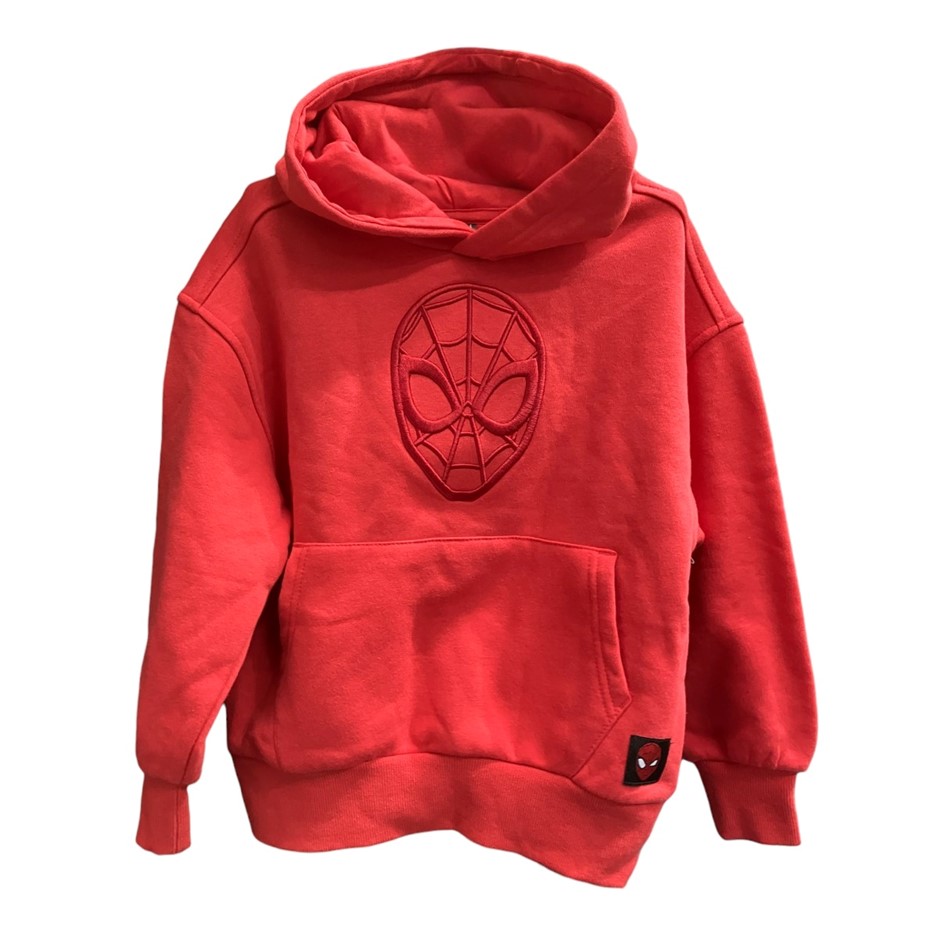 MARVEL Kids' Hoodie, Size XS (4/5), Spider-Man/Red. Buyers Note - Discount