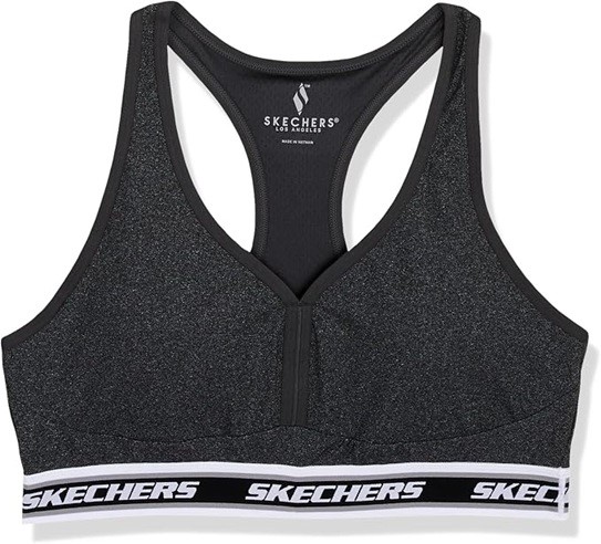 SKECHERS Women's GoFlex Jacquard Bra, Size XS, Grey (032 GYS), W3BR90. Buy