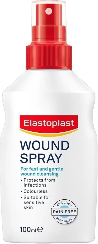 4 x ELASTOPLAST Wound Spray, 100ml.