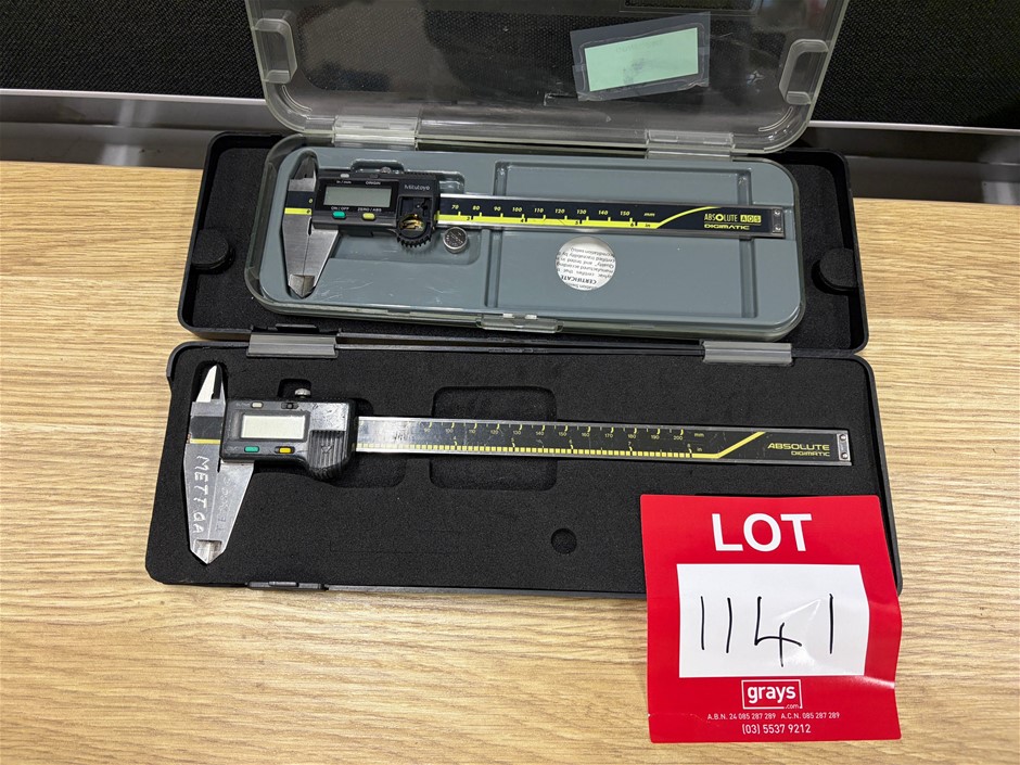 2 x Assorted Mitutoyo Digital Vernier Calipers