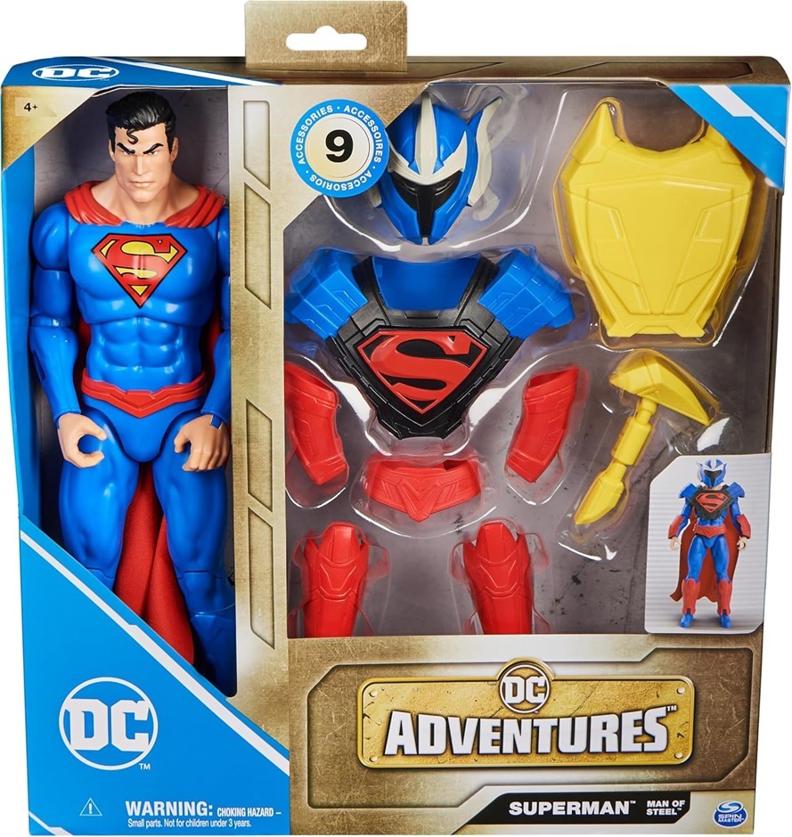 2 X DC Universe Superman: Man of Steel Action Figures, 12 Inch.