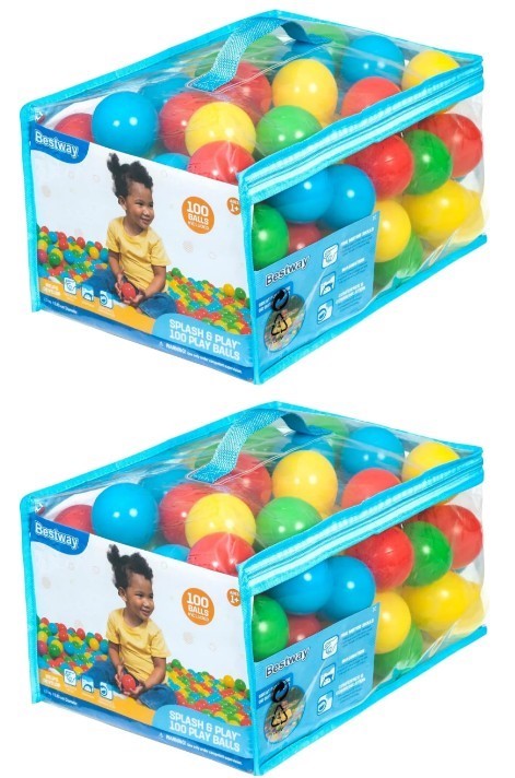 2x BESTWAY Splash & Play Balls (Pack of 100)