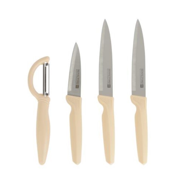 LIEWANG Kitchen Knife and Peeling Set, Stainless Steel, 2 x 120mm Blade Kni