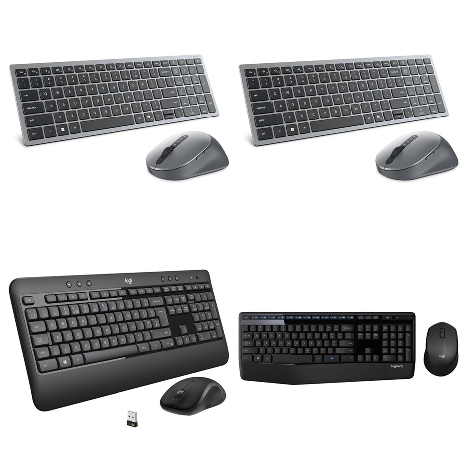 4 x Keyboard & Mouse Combo. 2 x DELL KM7120W Wireless Keyboard and Mouse Co