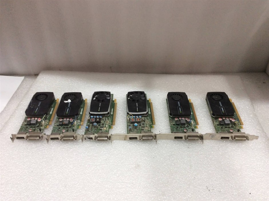 NVIDIA Quadro Professional Graphics Card (Lot of 6)