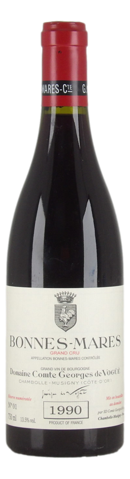 Domaine Comte Georges de Vogue Bonnes Mares 1990 (1x 750mL), Burgundy.
