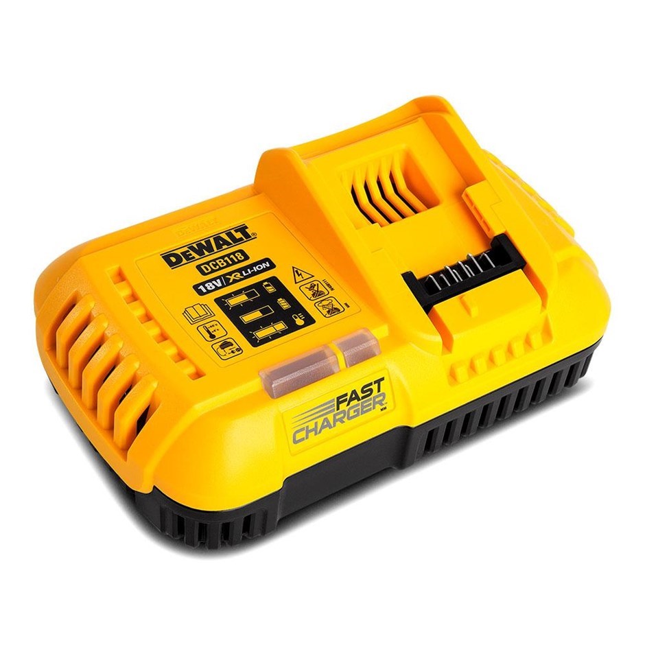 DeWALT 18V-54V Battery Fast Charger. NB: Not in Original Box. NB: Minor use